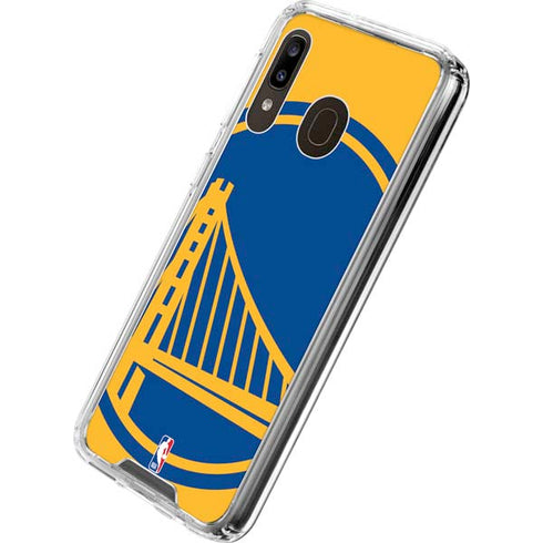 NBA Golden State Warriors Large Logo Galaxy A30 Clear Case