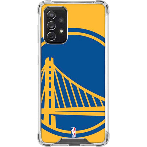 NBA Golden State Warriors Large Logo Galaxy A72 5G Clear Case