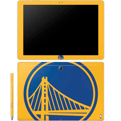 NBA Golden State Warriors Large Logo Galaxy Book 12in Skin