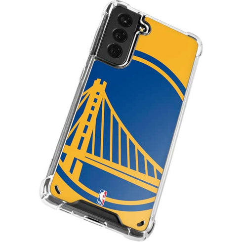 NBA Golden State Warriors Large Logo Galaxy S21 5G Clear Case