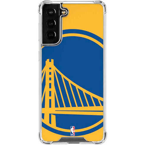 NBA Golden State Warriors Large Logo Galaxy S21 FE Clear Case
