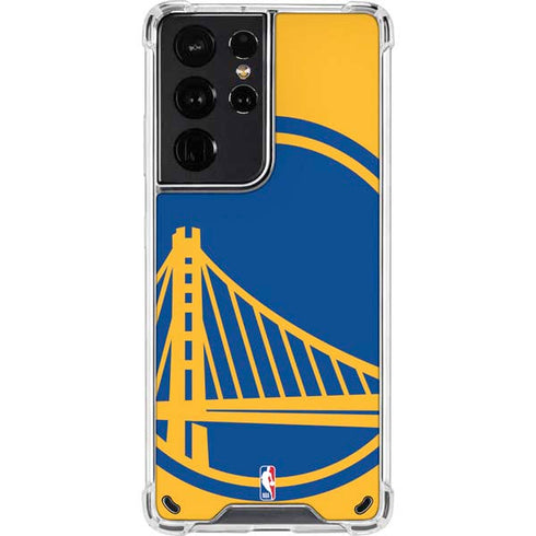 NBA Golden State Warriors Large Logo Galaxy S21 Ultra 5G Clear Case