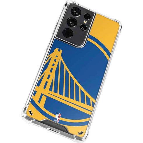 NBA Golden State Warriors Large Logo Galaxy S21 Ultra 5G Clear Case