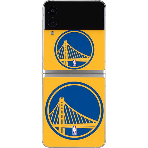 NBA Golden State Warriors Large Logo Galaxy Z Flip3 5G Skin