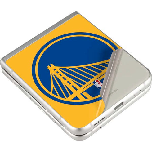 NBA Golden State Warriors Large Logo Galaxy Z Flip3 5G Skin
