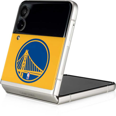 NBA Golden State Warriors Large Logo Galaxy Z Flip3 5G Skin