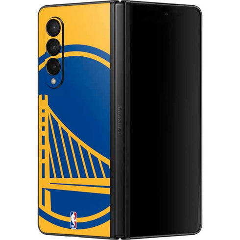 NBA Golden State Warriors Large Logo Galaxy Z Fold3 5G Skin
