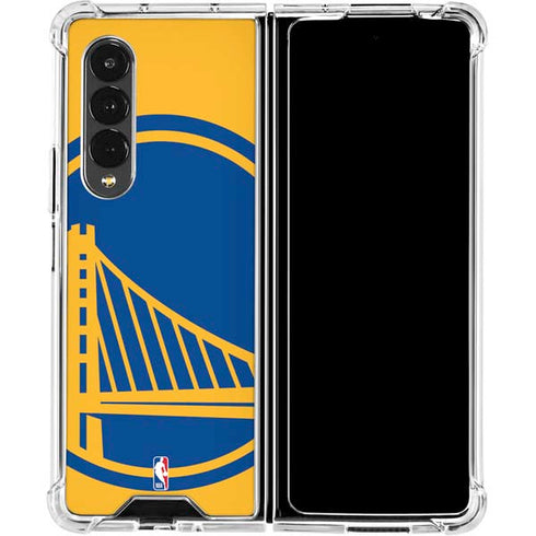 NBA Golden State Warriors Large Logo Galaxy Z Fold4 5G Clear Case