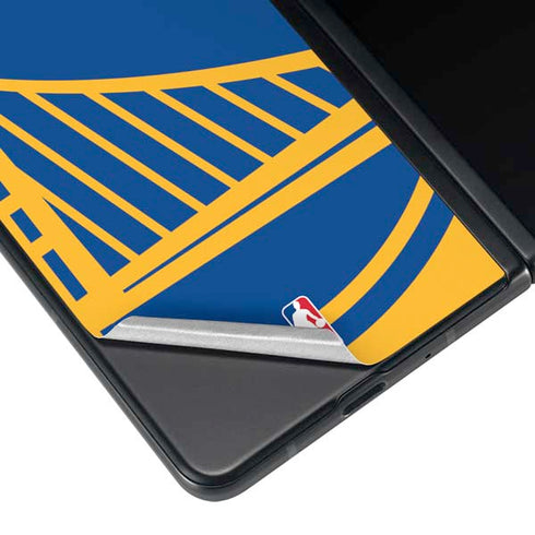 NBA Golden State Warriors Large Logo Galaxy Z Fold4 5G Skin
