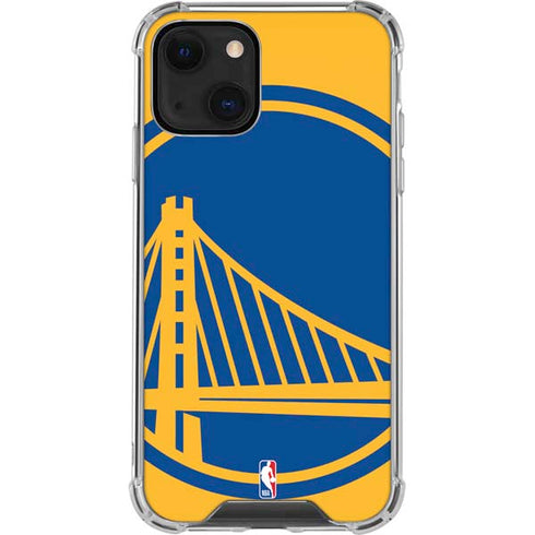 NBA Golden State Warriors Large Logo iPhone 13 Mini Clear Case