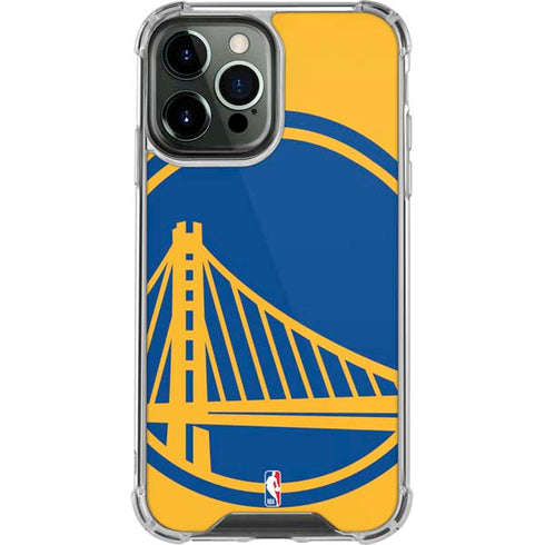 NBA Golden State Warriors Large Logo iPhone 14 Pro Max Clear Case