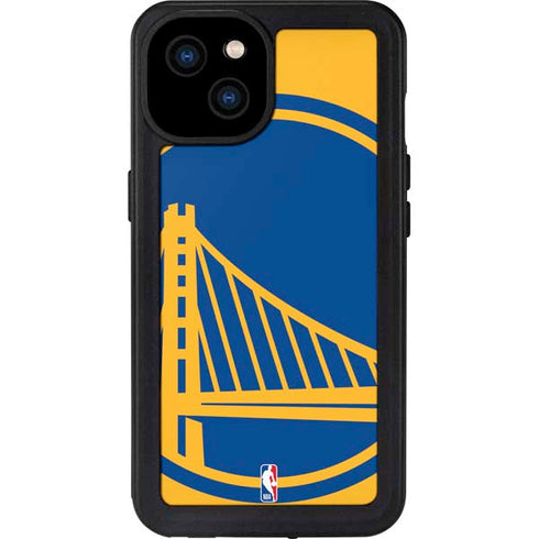 NBA Golden State Warriors Large Logo iPhone 15 Plus Waterproof Case