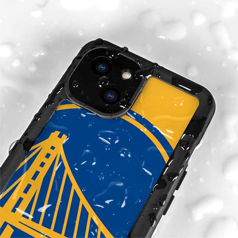 NBA Golden State Warriors Large Logo iPhone 15 Plus Waterproof Case