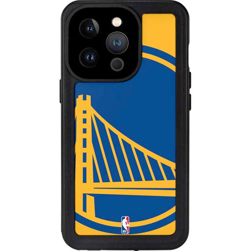 NBA Golden State Warriors Large Logo iPhone 15 Pro Waterproof Case
