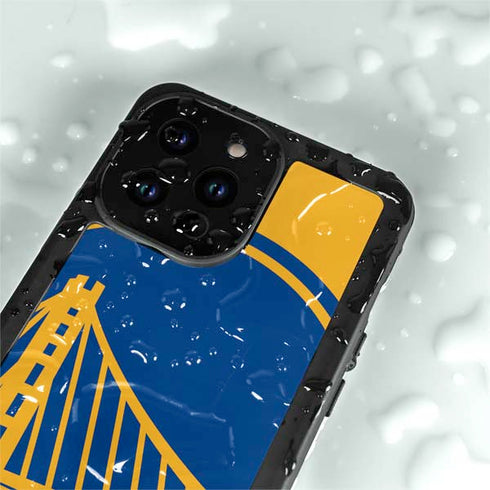 NBA Golden State Warriors Large Logo iPhone 15 Pro Waterproof Case