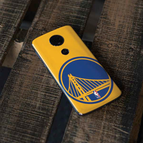 NBA Golden State Warriors Large Logo Moto E5 Plus Skin