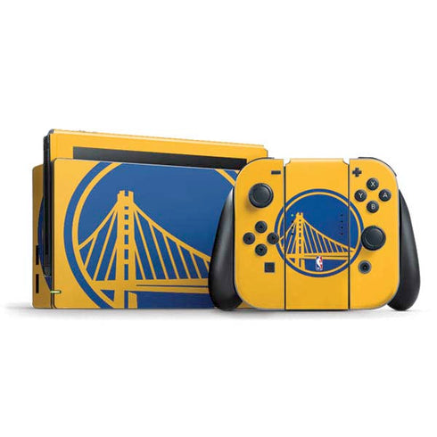 NBA Golden State Warriors Large Logo Nintendo Switch Bundle Skin