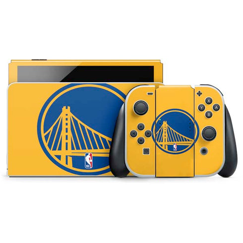 NBA Golden State Warriors Large Logo Nintendo Switch OLED (2021) Skin