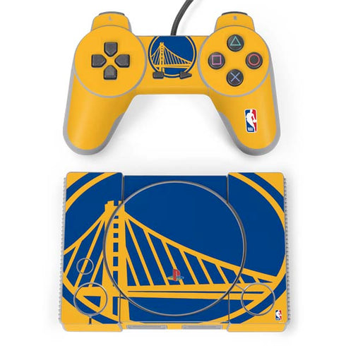 NBA Golden State Warriors Large Logo PlayStation Classic Bundle Skin