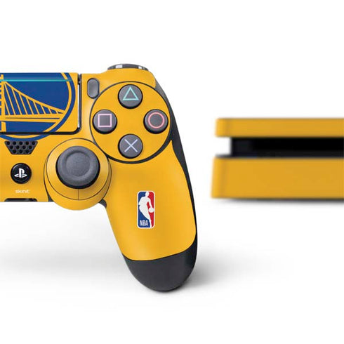 NBA Golden State Warriors Large Logo PS4 Slim Bundle Skin
