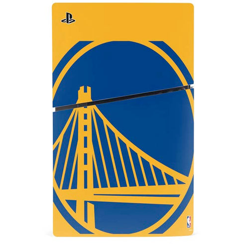 NBA Golden State Warriors Large Logo PS5 Slim Disk Console Skin