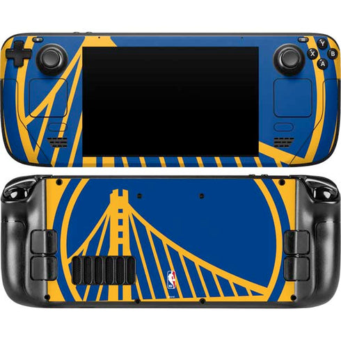 NBA Golden State Warriors Large Logo Steam Deck Handheld Gaming Computer Skin