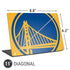 NBA Golden State Warriors Large Logo Universal Laptop 11in (8.8 x 6.2in) Skin