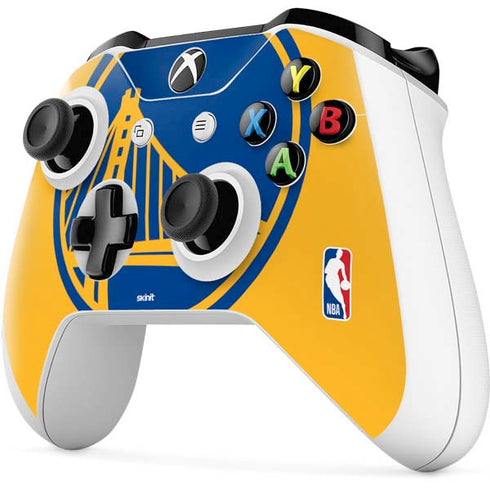 NBA Golden State Warriors Large Logo Xbox One S Controller Skin