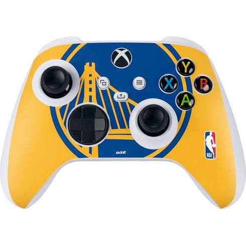 NBA Golden State Warriors Large Logo Xbox Series S Controller Skin