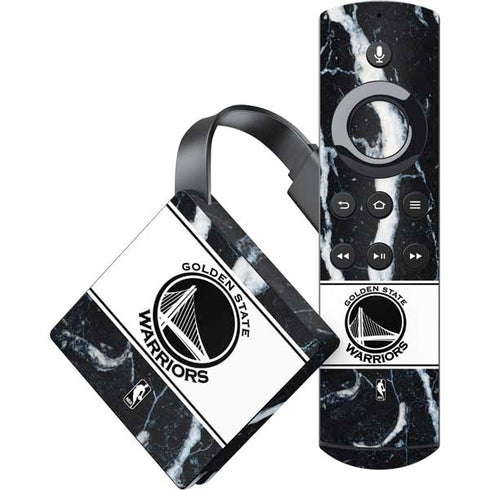 NBA Golden State Warriors Marble Amazon Fire TV Skin