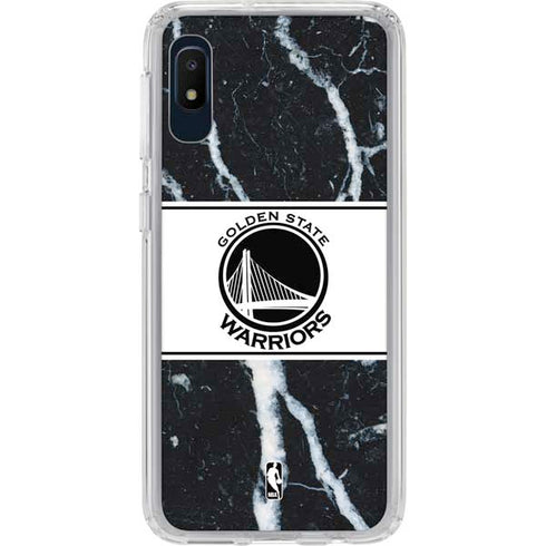 NBA Golden State Warriors Marble Galaxy A10e Clear Case