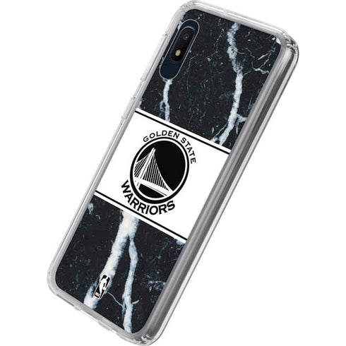 NBA Golden State Warriors Marble Galaxy A10e Clear Case