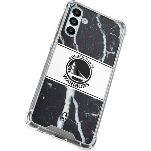 NBA Golden State Warriors Marble Galaxy A13 5G Clear Case