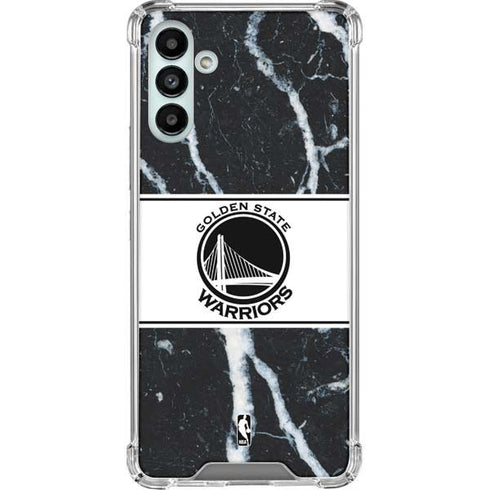 NBA Golden State Warriors Marble Galaxy A13 5G Clear Case