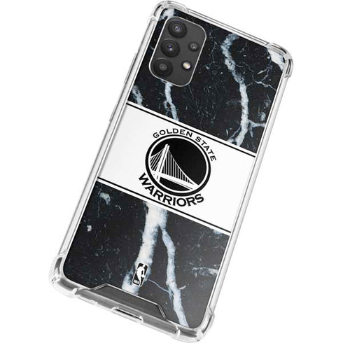 NBA Golden State Warriors Marble Galaxy A32 5G Clear Case