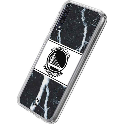 NBA Golden State Warriors Marble Galaxy A50 Clear Case