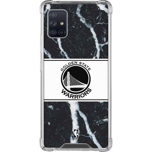 NBA Golden State Warriors Marble Galaxy A51 5G Clear Case
