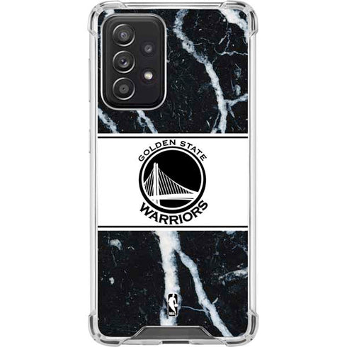 NBA Golden State Warriors Marble Galaxy A52 5G Clear Case