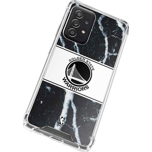 NBA Golden State Warriors Marble Galaxy A52 5G Clear Case