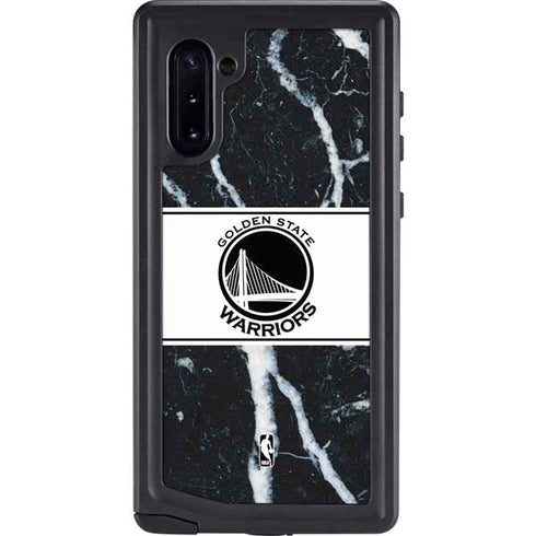 NBA Golden State Warriors Marble Galaxy Note 10 Waterproof Case