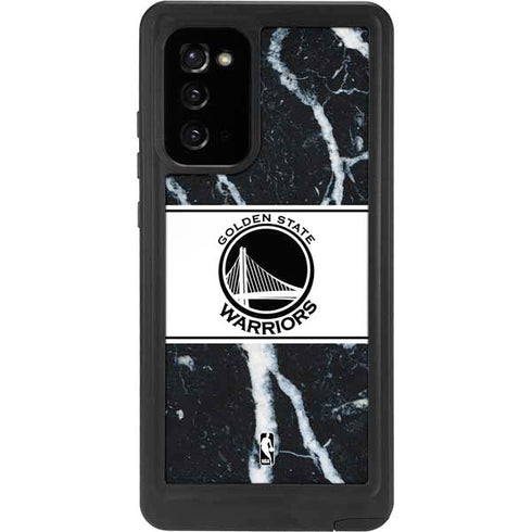 NBA Golden State Warriors Marble Galaxy Note20 5G Waterproof Case