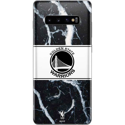 NBA Golden State Warriors Marble Galaxy S10 Plus Skin