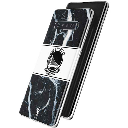 NBA Golden State Warriors Marble Galaxy S10 Plus Skin