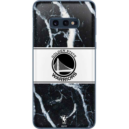 NBA Golden State Warriors Marble Galaxy S10e Skin