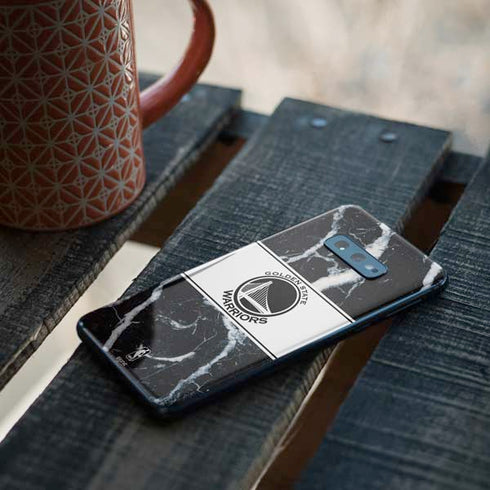 NBA Golden State Warriors Marble Galaxy S10e Skin