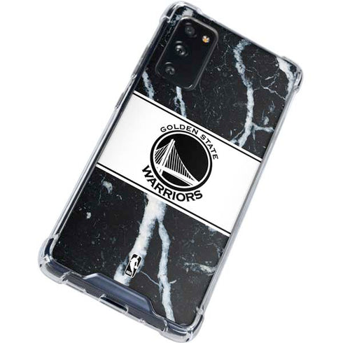 NBA Golden State Warriors Marble Galaxy S20 FE Clear Case