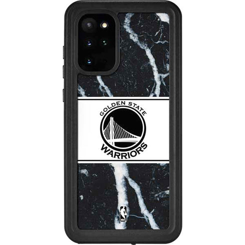 NBA Golden State Warriors Marble Galaxy S20 Plus Waterproof Case