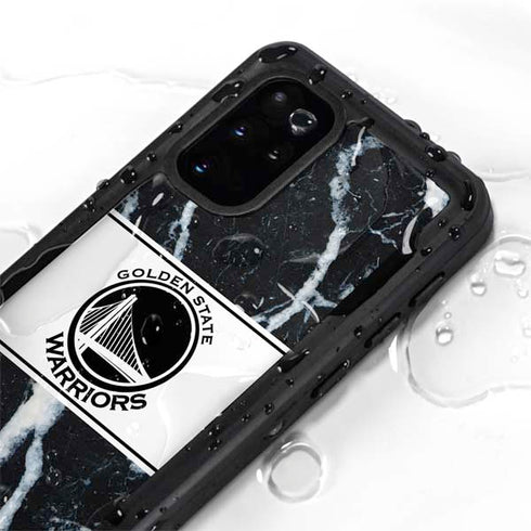 NBA Golden State Warriors Marble Galaxy S20 Plus Waterproof Case