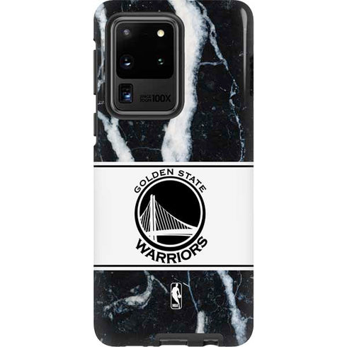 NBA Golden State Warriors Marble Galaxy S20 Ultra 5G Pro Case