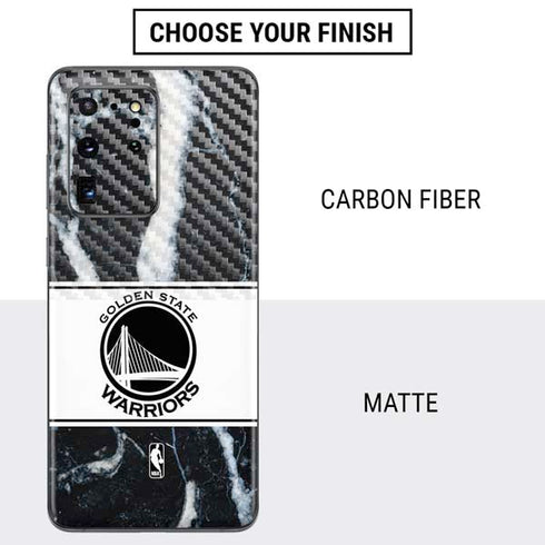 NBA Golden State Warriors Marble Galaxy S20 Ultra 5G Skin